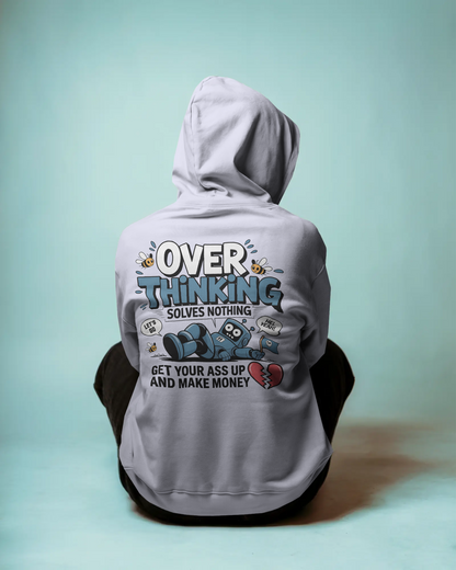 Blexee Men’s Over Thinking Solves Nothing Hoodie